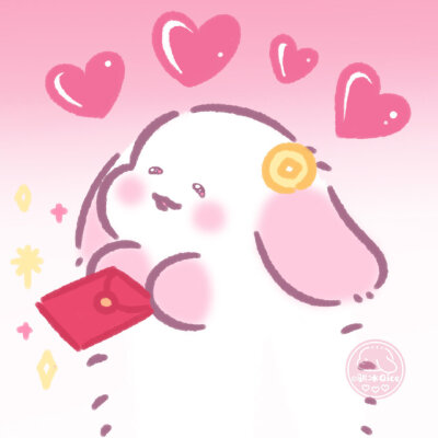 来一波可爱少女心兔子头像～
画师：骐冰Qice～