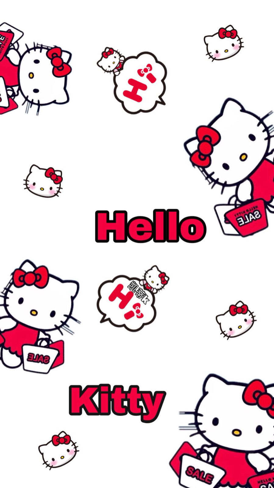 Hello kitty. 背景图.