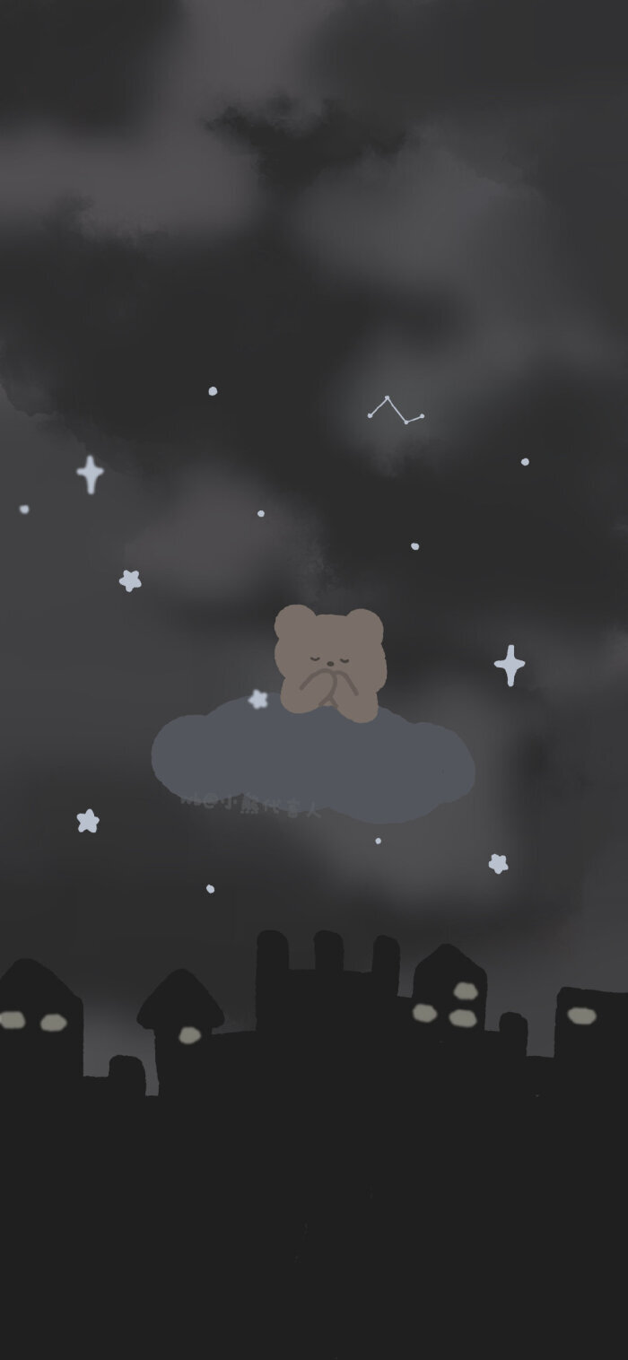 可爱兔兔和熊熊壁纸呀