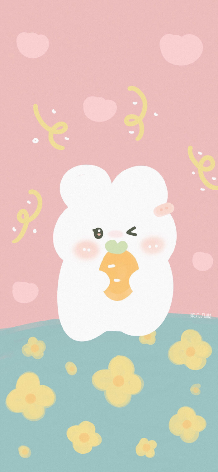 可爱兔兔和熊熊壁纸呀
