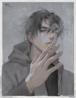 盗墓笔记 张起灵 太太微博ID右下角@小号阿堂堂