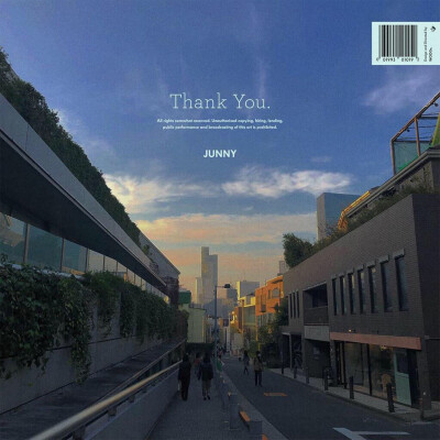 歌手：Junny 《thank you》
歌曲封面