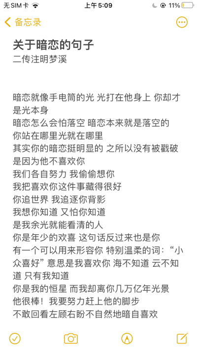 关于暗恋的句子