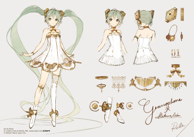 初音未来 Gramophone 画师：Rella（p id=163536）id=80372785