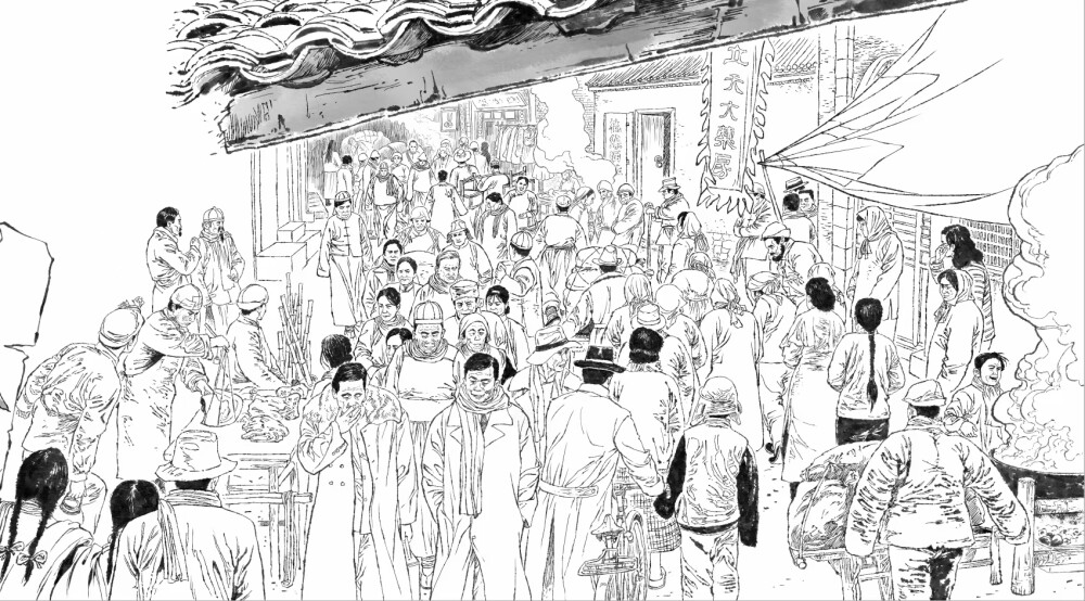  老连环画 写实漫画 肖刚漫画 党建连环画 抗战连环画 人物线描 风景速写 人物速写 写实插画