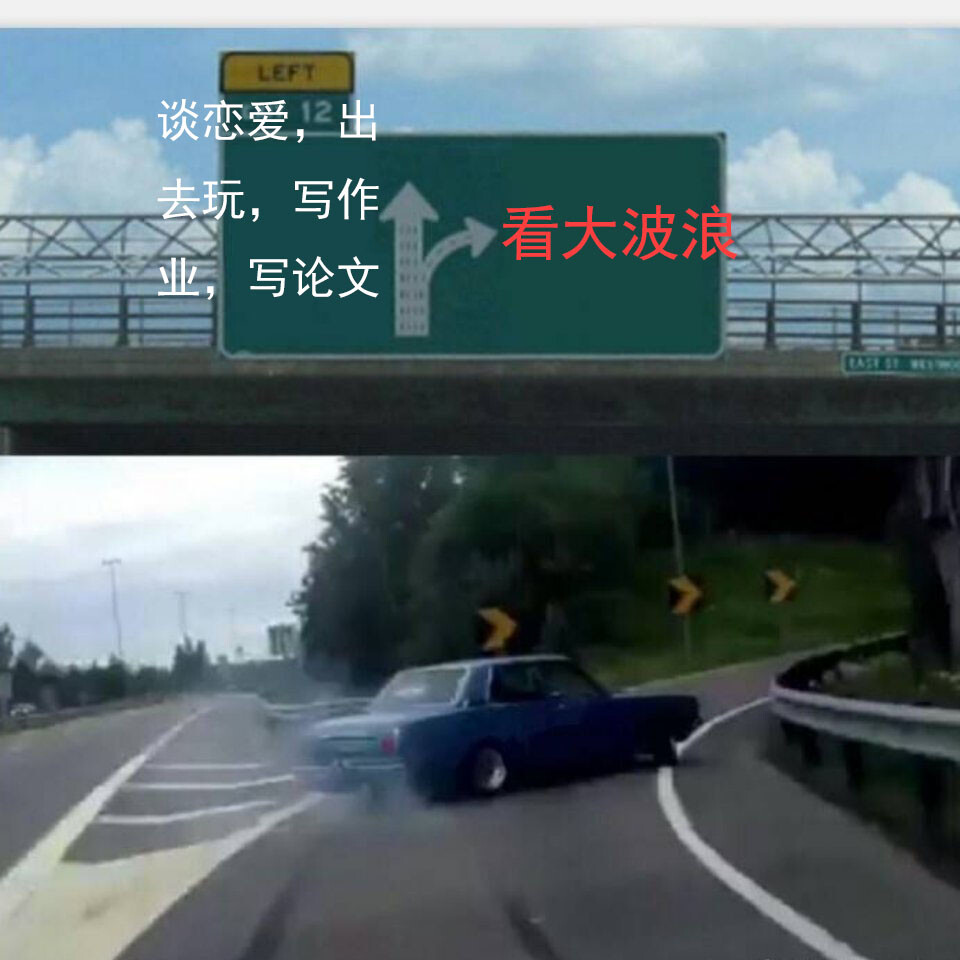 【二木】大波浪meme图