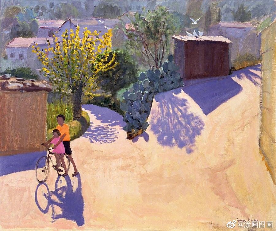 阳光下的童年 . 英国艺术家Andrew Macara ​​​​