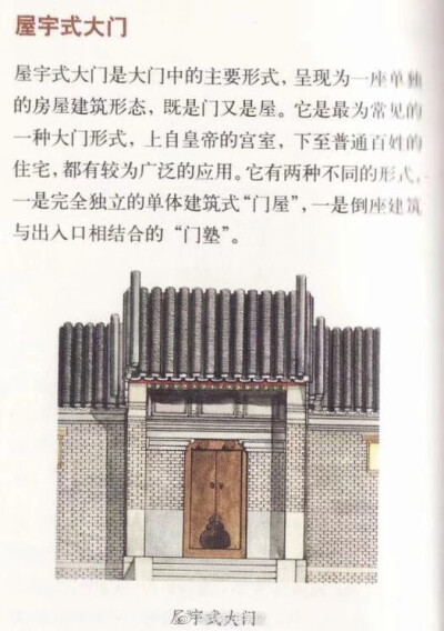 中国古建筑的大门式样 ​​​​