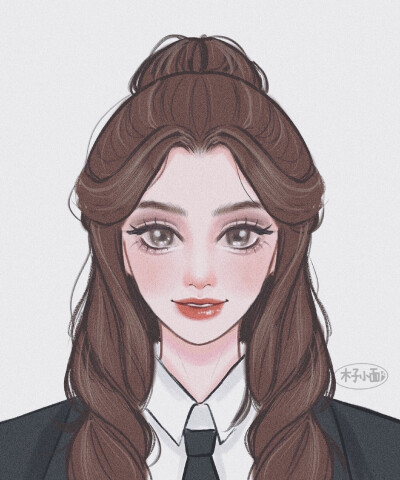 迪士尼公主欧美证件照形象
画师：木子小面