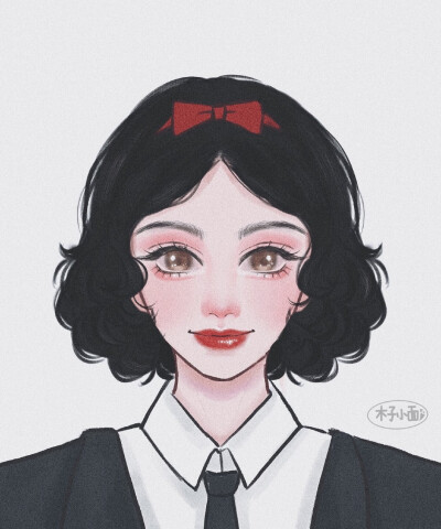 迪士尼公主欧美证件照形象
画师：木子小面