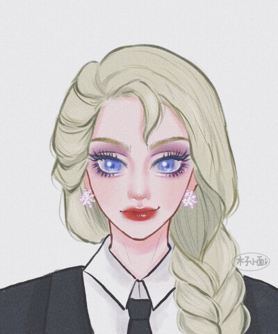 迪士尼公主欧美证件照形象
画师：木子小面