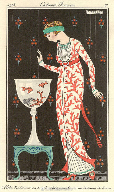 装饰艺术大师 插画家 乔治·巴比尔（George Barbier）20世纪初期法国最伟大的插画家之一。