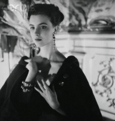 Actress Ilaria Occhini in evening wear, 1953. Photo by Henry Clarke. ​​​​