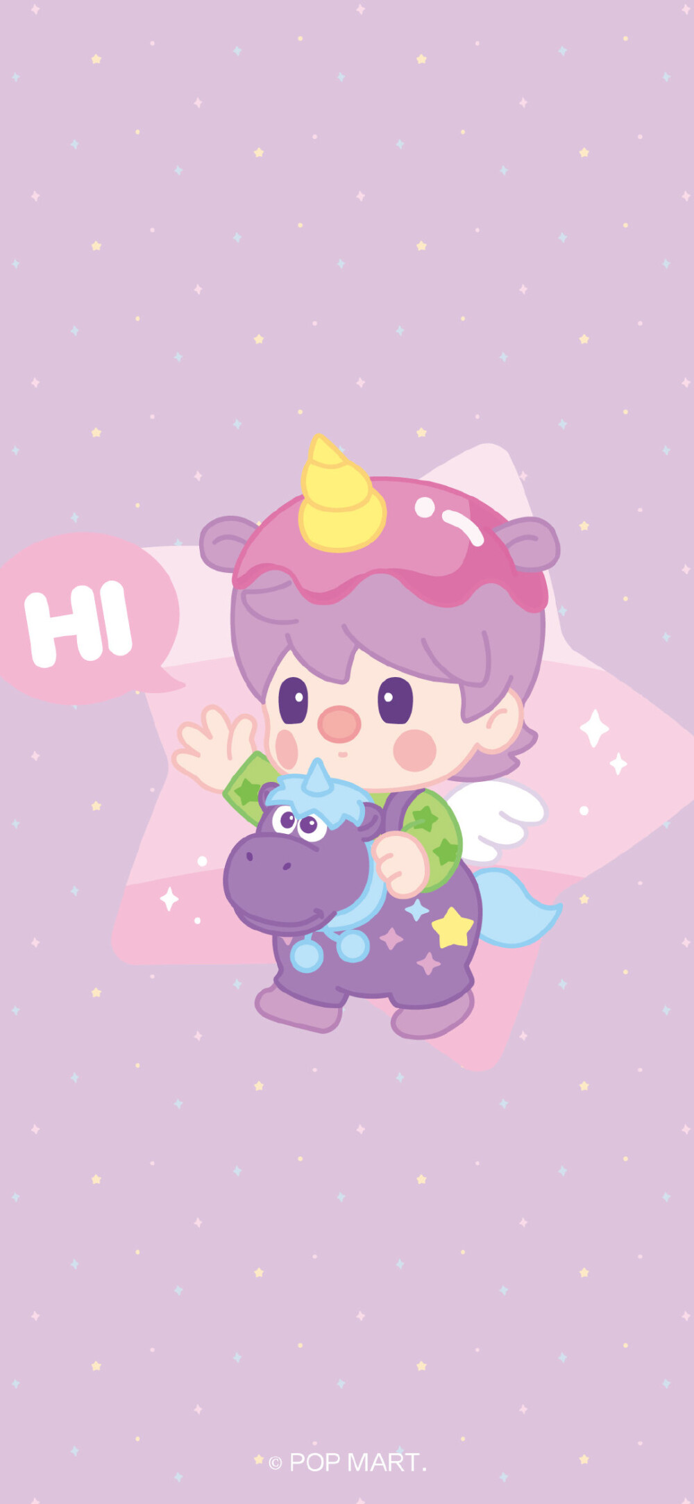 泡泡玛特 小甜豆动物宝宝系列 手机壁纸