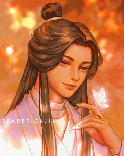 ins： bearbrickjia
插画师推荐，男头像，帅气魔道祖师，唯美精致古风英气手绘