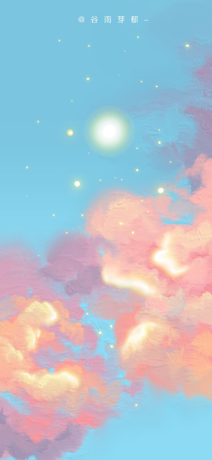 一组油画风星空壁纸