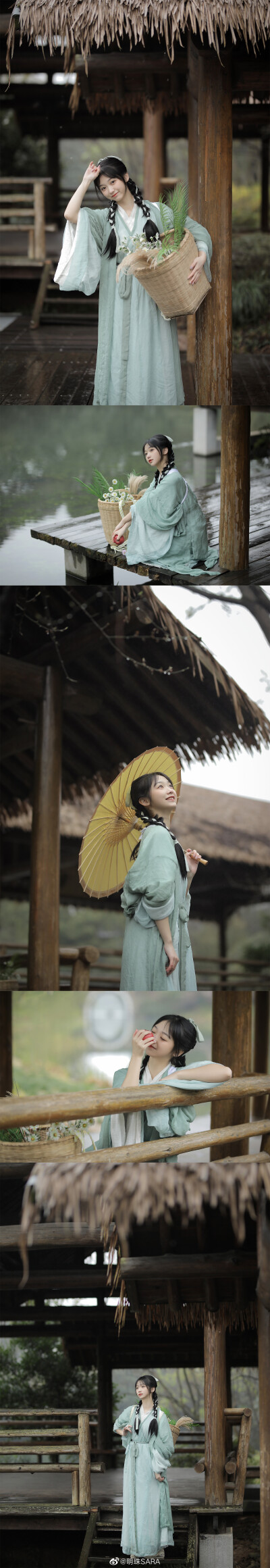 细雨潺潺，春意阑珊
摄影后期@明珠SARA
出镜@有点想兔嘢
#杭州约拍##摄影##汉服##人像摄影##汉服##春天摄影大赛# ​​​