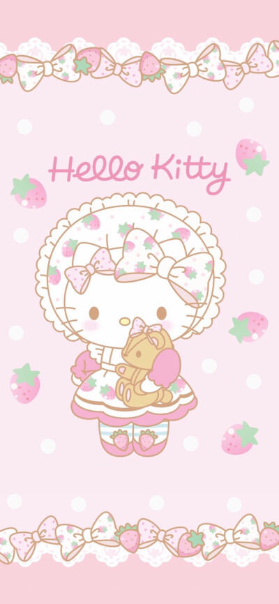 Hello Kitty 壁纸 cr.wb蓝莓司康饼