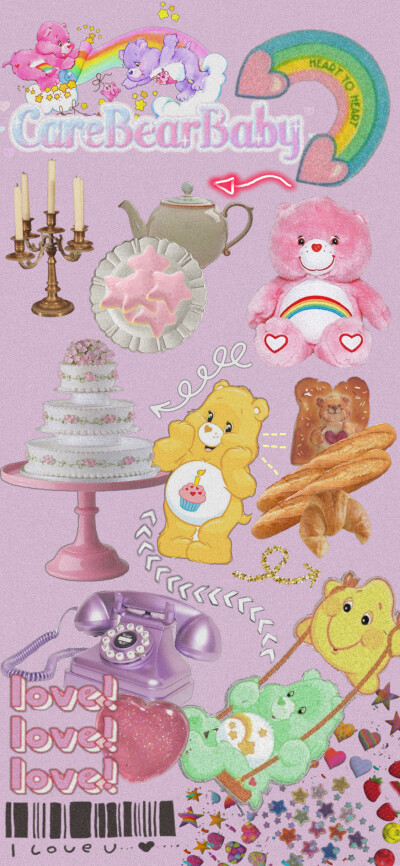 Care Bears壁纸 cr.wb蓝莓司康饼