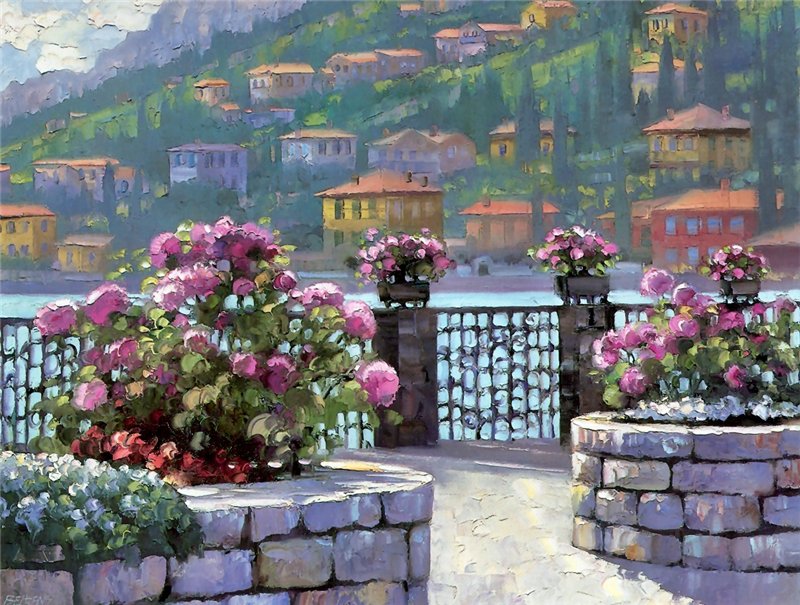 油畫 ：Guido Borelli