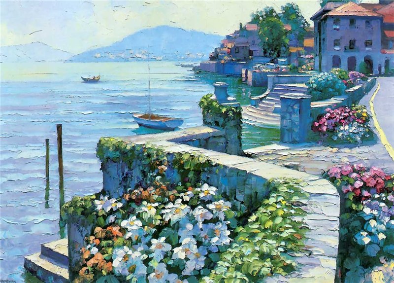 油畫 ：Guido Borelli