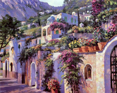 油畫 ：Guido Borelli