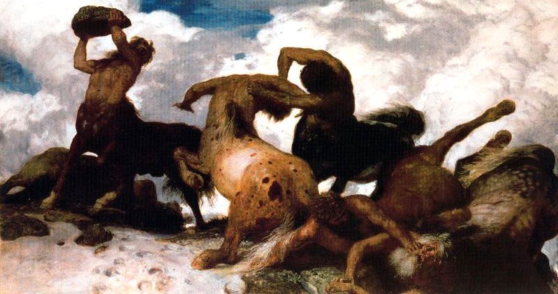 ARNOLD BÖCKLIN
The Battle of the Centaurs\The Surf