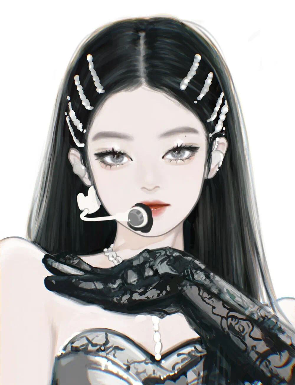 Jennie手绘头像