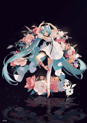 初音未来 绘师：织布机loom（p id=13695413） 本作品id=88331263