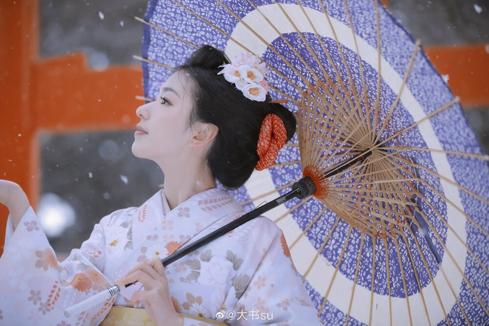 #书画照影#
【昭和】
出境：@胡阿小小
摄影：@大书su
#书书客片##杭州约拍##上海约拍##苏州约拍##重庆约拍##南京约拍##江浙沪约拍# #和服##北海道旅行##和服雪景##雪景##杭州下雪了# ​​​