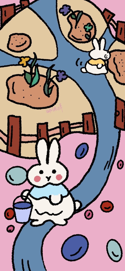 手绘兔子壁纸