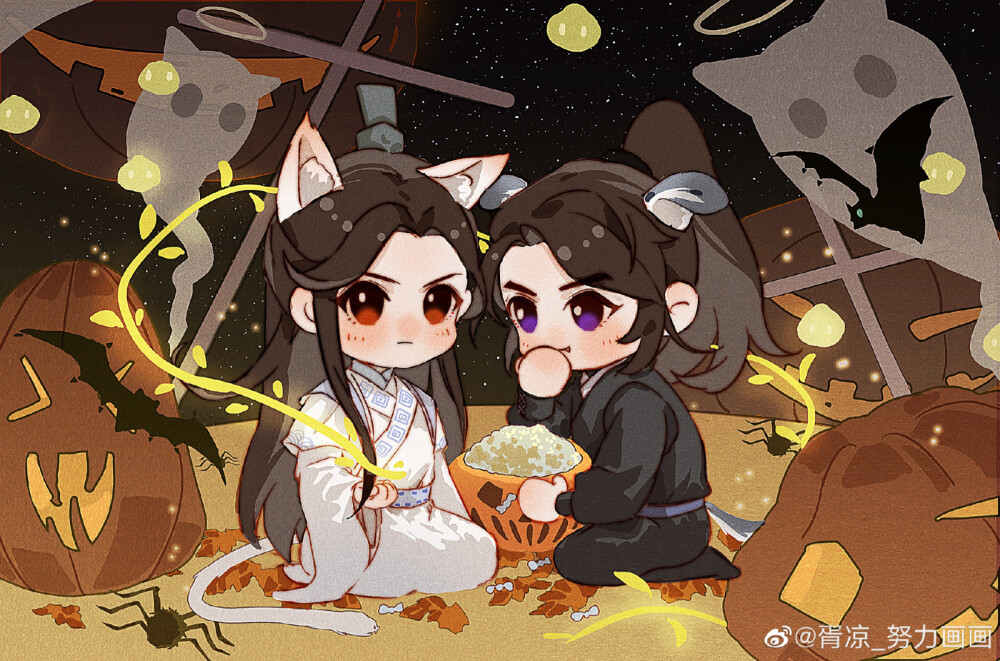 二哈和他的白猫师尊@胥凉_努力画画