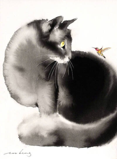 Soo Beng Lim的水彩猫咪…