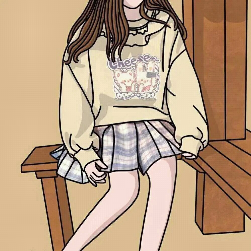 jk头像漫画闺蜜仙气