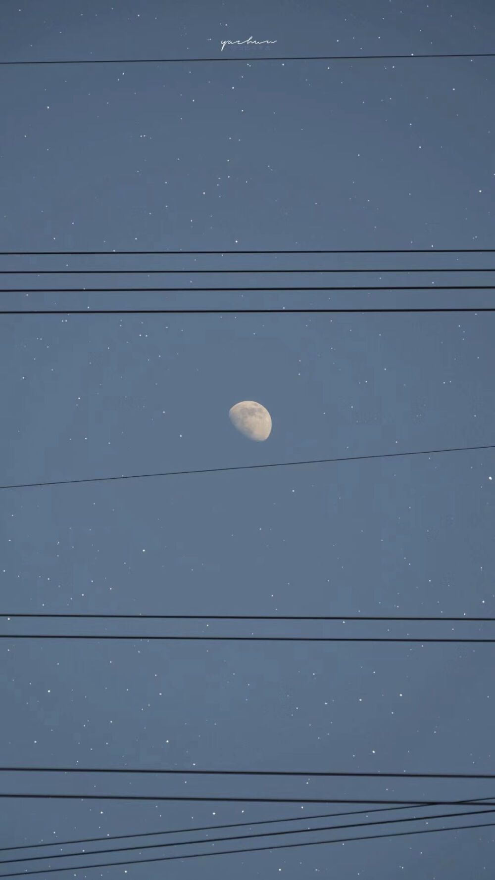 唯美 星空 月亮 壁纸✨