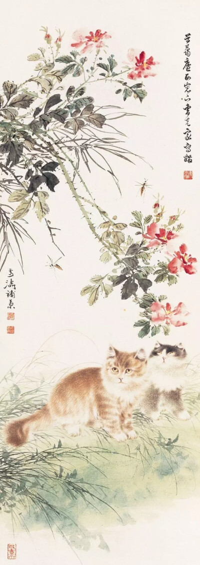 国画中的猫猫温柔可人