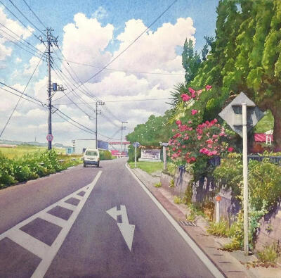 日本著名的插画家、水彩画家
Takumi_yokooka