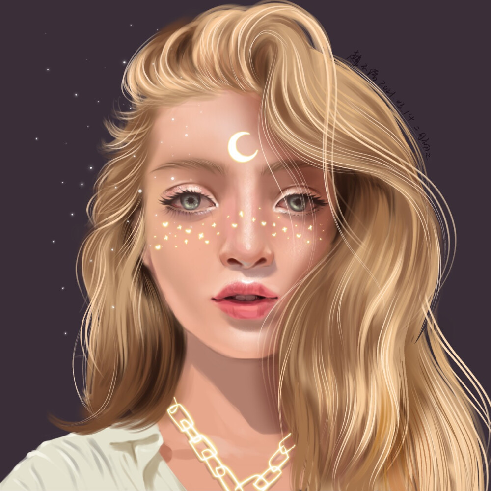 欧美头像一枚！
Procreate绘制，笔刷的宝买的
画的花瓣找的照片（侵删），很久不画厚涂了，不过厚涂真的很有意思，画完也是比较有成就感的