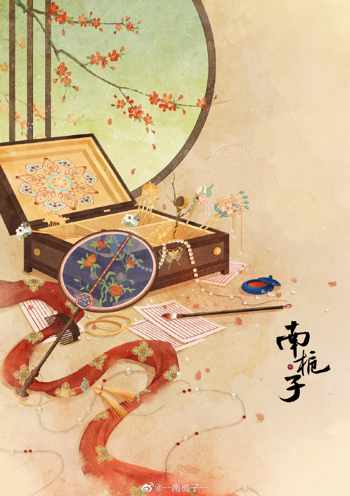 ins风文艺唯美小清新手绘插画复古仙气森系手机壁纸非原创来自其他网络侵权删