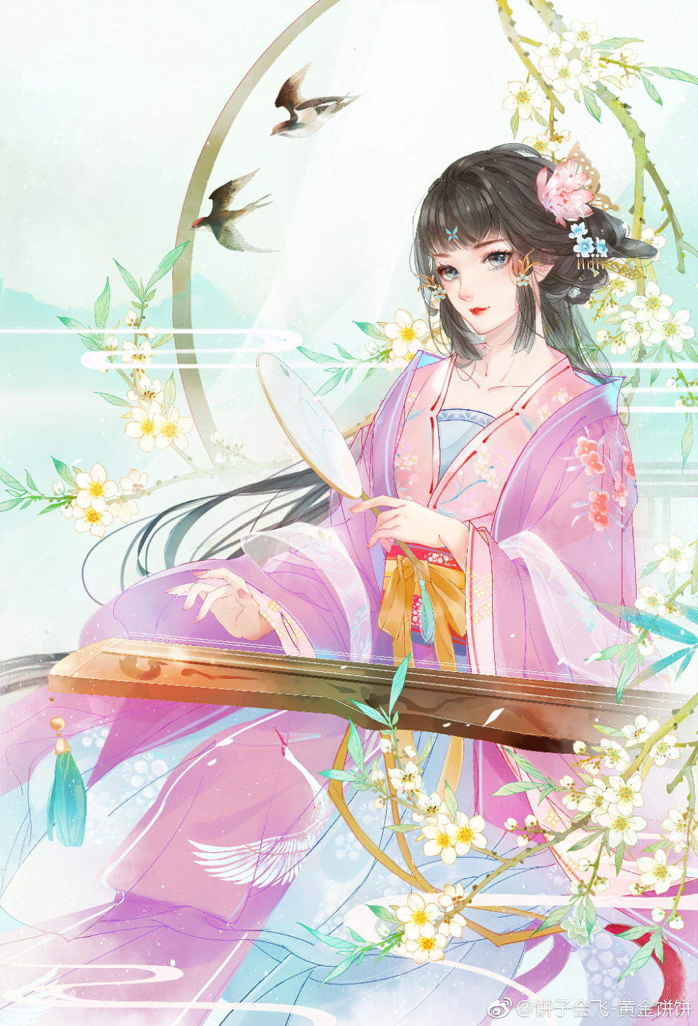 ins风文艺唯美小清新手绘插画复古仙气森系手机壁纸非原创来自其他网络侵权删