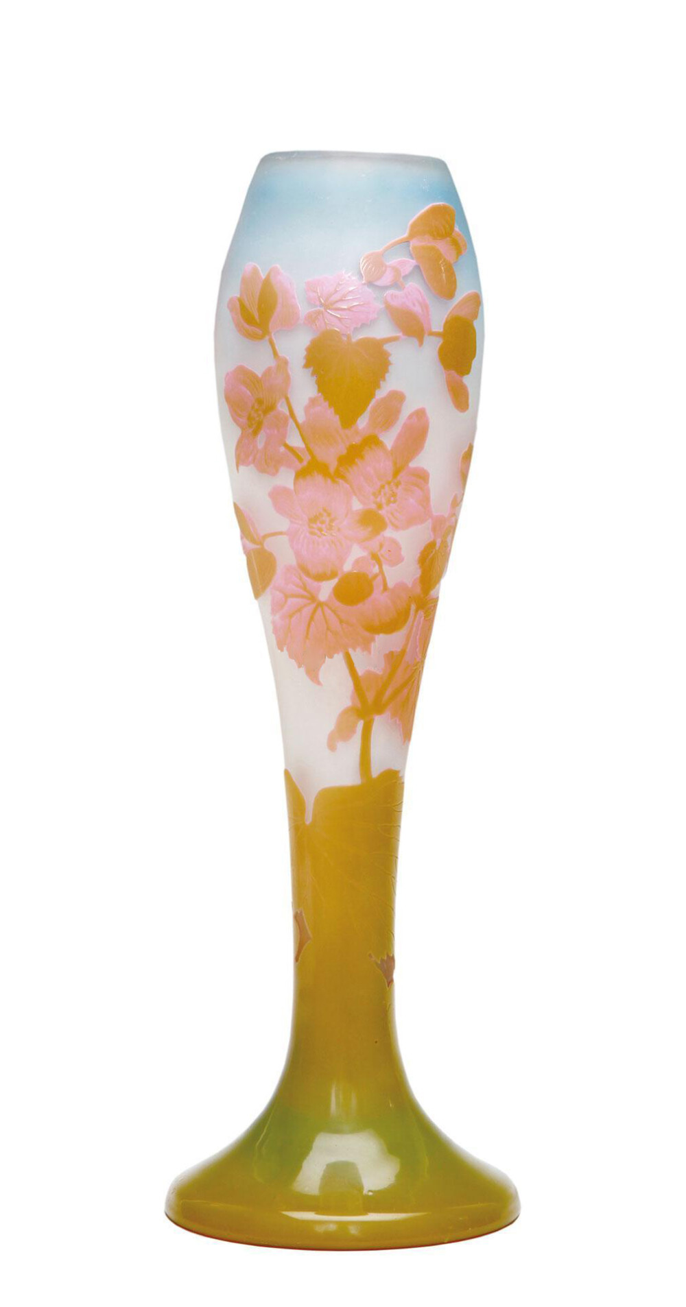1907-14 爱弥儿·贾列 海棠葵纹花瓶