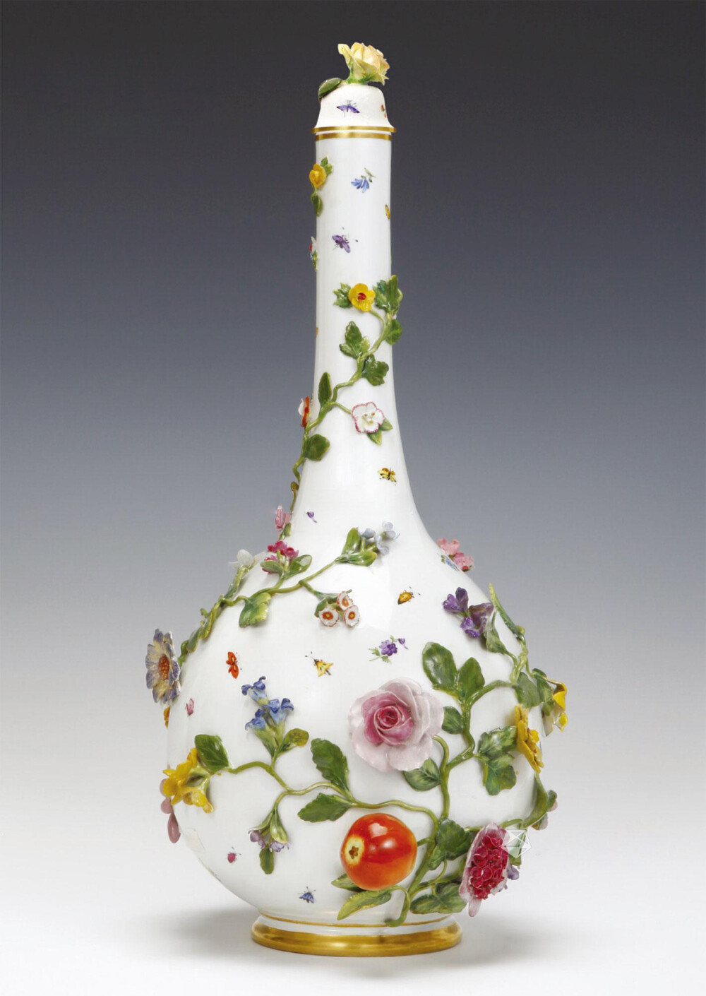 1860-1924 繁花纹盖花瓶