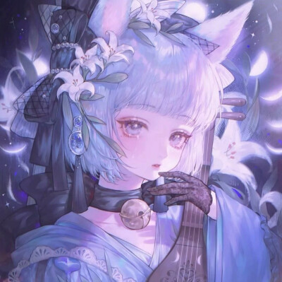 蓝色系的女头