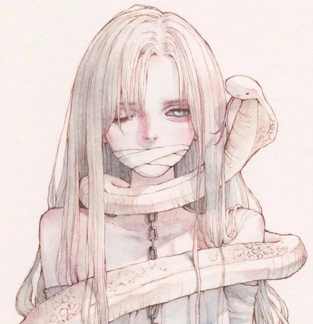 水彩少女插画集