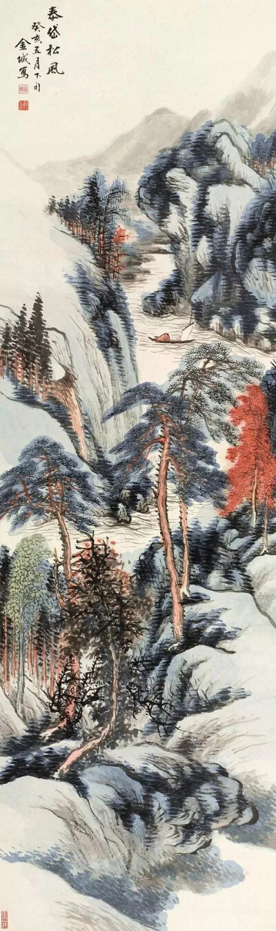 金北楼（1878-1926），即金城，近代赫赫有名的大画家，清末民初画坛之巨星，书画篆刻金石六艺无所不精。闻名遐尔的中国画学研究会和湖社画会的创办者。