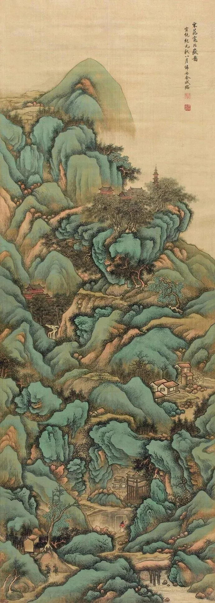 金北楼（1878-1926），即金城，近代赫赫有名的大画家，清末民初画坛之巨星，书画篆刻金石六艺无所不精。闻名遐尔的中国画学研究会和湖社画会的创办者。