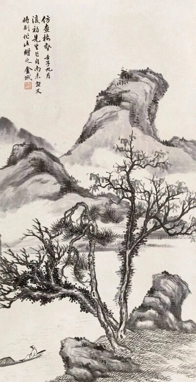 金北楼（1878-1926），即金城，近代赫赫有名的大画家，清末民初画坛之巨星，书画篆刻金石六艺无所不精。闻名遐尔的中国画学研究会和湖社画会的创办者。