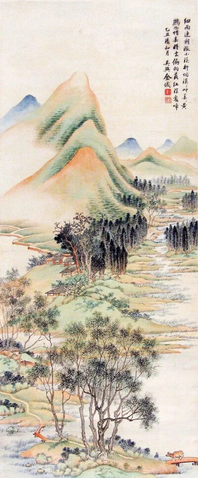 金北楼（1878-1926），即金城，近代赫赫有名的大画家，清末民初画坛之巨星，书画篆刻金石六艺无所不精。闻名遐尔的中国画学研究会和湖社画会的创办者。