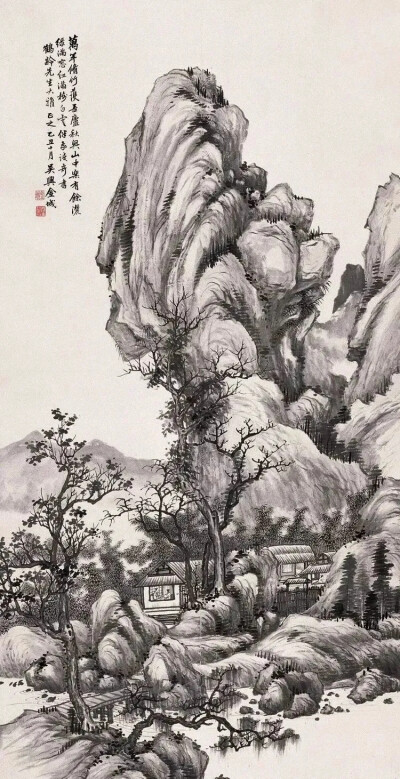 金北楼（1878-1926），即金城，近代赫赫有名的大画家，清末民初画坛之巨星，书画篆刻金石六艺无所不精。闻名遐尔的中国画学研究会和湖社画会的创办者。