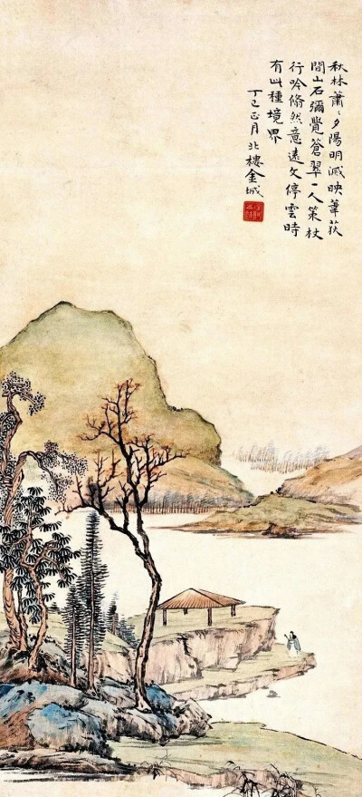 金北楼（1878-1926），即金城，近代赫赫有名的大画家，清末民初画坛之巨星，书画篆刻金石六艺无所不精。闻名遐尔的中国画学研究会和湖社画会的创办者。